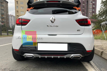 RENAULT CLIO 4 UNDER BUMPER DIFFUSER RECTANGULAR TIP DIFFUSER ABS