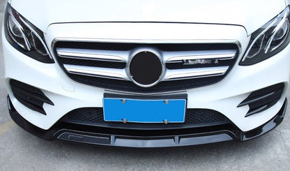 MERCEDES CLASSE E W213 S213 2016+ SPLITTER SOTTO PARAURTI ANTERIORE AMG NERO LUCIDO