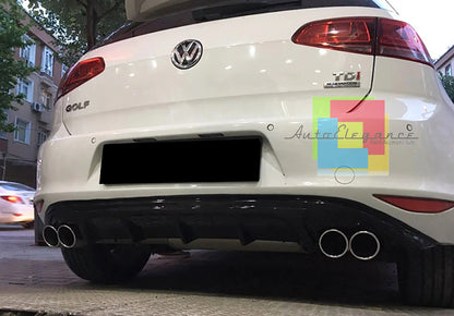 VW GOLF 7 VII 2012-2016 REAR BUMPER DIFFUSER IN ABS TUNING