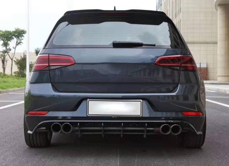 VW GOLF 7.5 2016-2020 REAR BUMPER FLAPS R IN ABS SPOILER