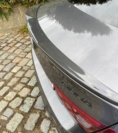 ALFA ROMEO GIULIA HOOD SPOILER FROM 2015+ SPORTY DESIGN IN CARBON ABS