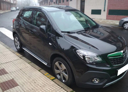 PEDANE LATERALI OPEL MOKKA / MOKKA X 2012+ SOTTO PORTA ANTISCIVOLO