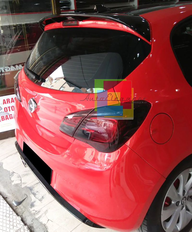 OPEL CORSA E 2014-2019 5 PORTE SPOILER POSTERIORE SUL TETTO ABS LOOK OPC