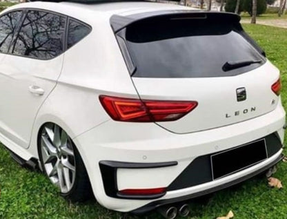 SEAT LEON 5F 2017-2019 FACELIFT FLAPS REAR BUMPER ABS LOOK FR