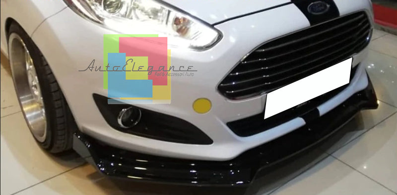 SPLITTER SPOILER UNDER FRONT BUMPER FORD FIESTA MK7 2012-2017 BLACK ABS