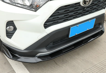 TOYOTA RAV4 RAV-4 V 2018+ FRONT BUMPER SPLITTER SPOILER GLOSS BLACK