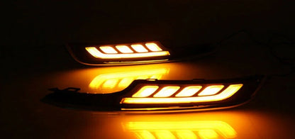 VW GOLF 7 VII 2012-2016 GRIGLIE DIURNE DAYTIME DRL CON FRECCE LED
