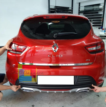 RENAULT CLIO 4 UNDER BUMPER DIFFUSER RECTANGULAR TIP DIFFUSER ABS