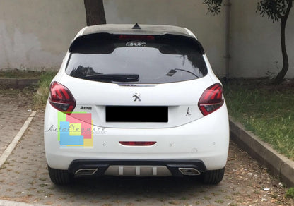 PEUGEOT 208 2012+ SPOILER POSTERIORE SUL TETTO ABS / PLASTIC