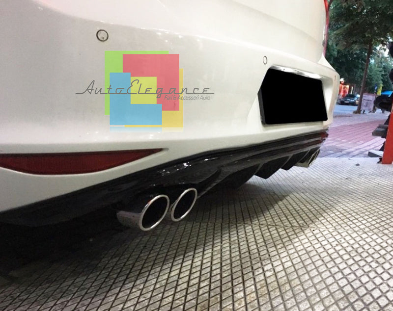 VW GOLF 7 VII 2012-2016 REAR BUMPER DIFFUSER IN ABS TUNING