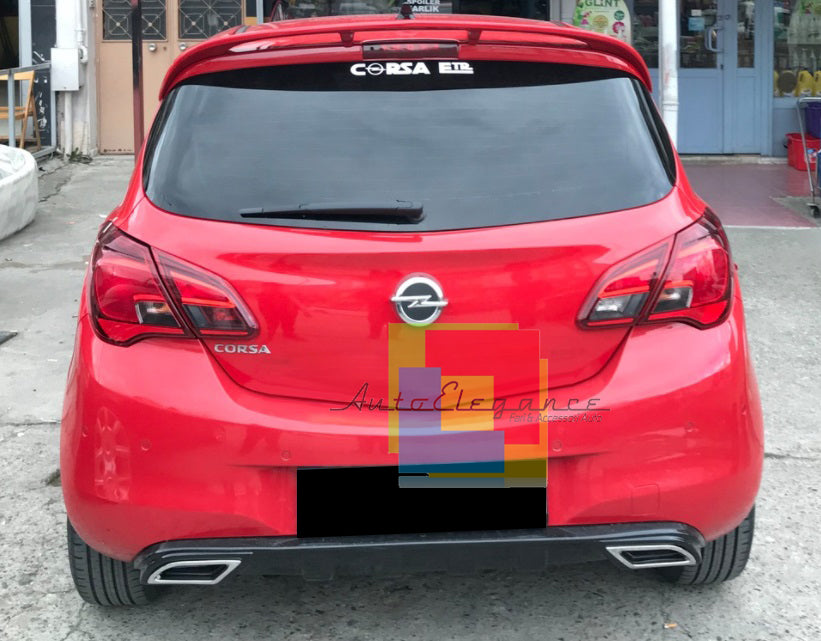 OPEL CORSA E 2014-2019 5 PORTE SPOILER POSTERIORE SUL TETTO ABS LOOK OPC