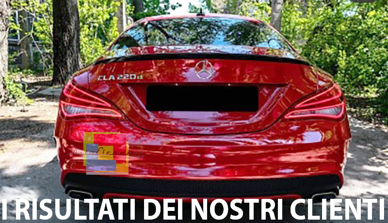 MERCEDES CLA W117 2013+ SPOILER POSTERIORE SUL COFANO AMG DESIGN ABS