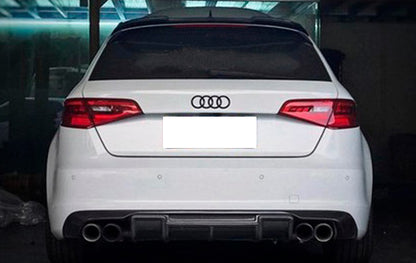 SPOILER POSTERIORE TETTO AUDI A3 8V SPORTBACK 2012-2018 NERO LUCIDO RS3