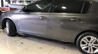 GT LINE SIDE DOOR SKIRTS FOR PEUGEOT 308 II 5 DOORS 2013+ ABS SIDE SKIRTS