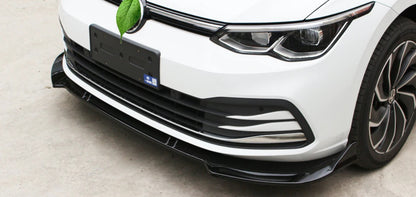 SPLITTER FOR VW GOLF 8 2019+ UNDER FRONT BUMPER ABS LIP GLOSSY BLACK