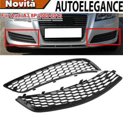 AUDI A3 8P 2008-2012 LIFT GRIGLIE FENDINEBBIA NERE NIDO D'APE RS3 NO FENDINEBBIA AUTOELEGANCERICAMBI