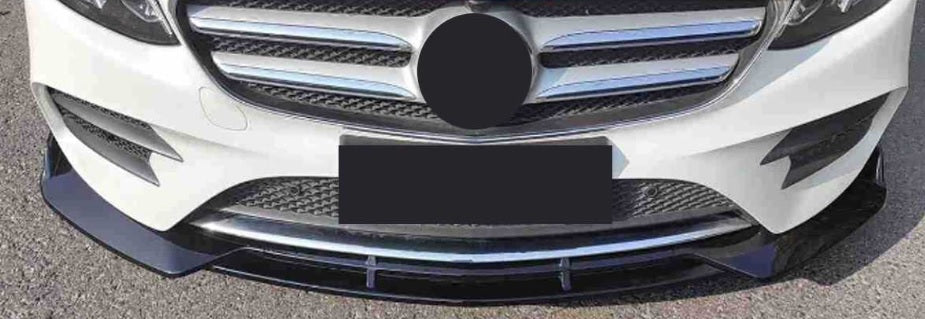 MERCEDES CLASSE E W213 S213 2016+ SPLITTER SOTTO PARAURTI ANTERIORE AMG NERO LUCIDO