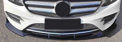 MERCEDES CLASSE E W213 S213 2016+ SPLITTER SOTTO PARAURTI ANTERIORE AMG NERO LUCIDO