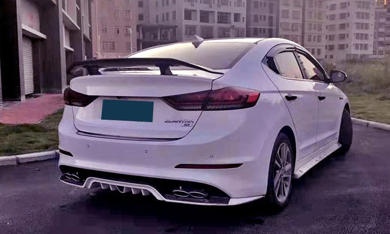 HYUNDAI ELANTRA REAR SPOILER BONNET RLINE ABS GLOSS BLACK