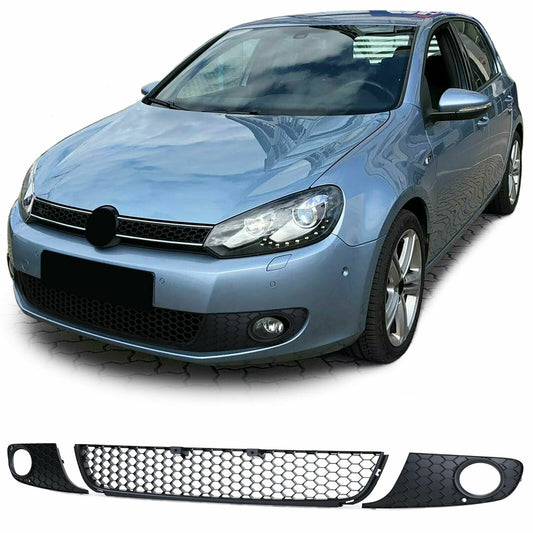 GRIGLIA ANTERIORE GTI NIDO D'APE + griglie fendinebbia VW GOLF 6 2008-2012