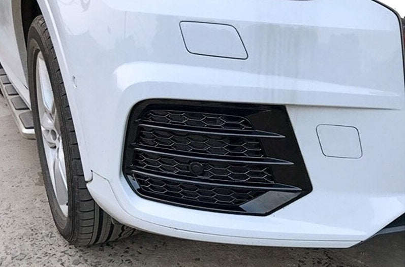 AUDI Q3 2015-2018 SLINE GRIGLIE FENDINEBBIA ABS NERE A NIDO D'APE AUTOELEGANCERICAMBI