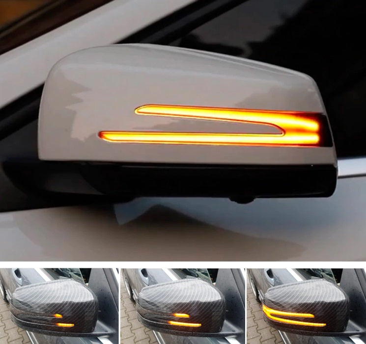 MERCEDES GLK X204 2008-2015 FRECCE LED DINAMICHE SPECCHI LATERALI SCORREVOLI -