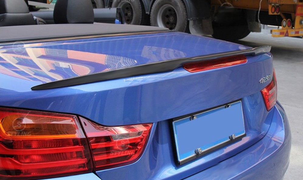 BMW SERIE 4 F33 CABRIO SPOILER NERO LUCIDO COFANO ALETTONE DESIGN M4 ABS AUTOELEGANCERICAMBI