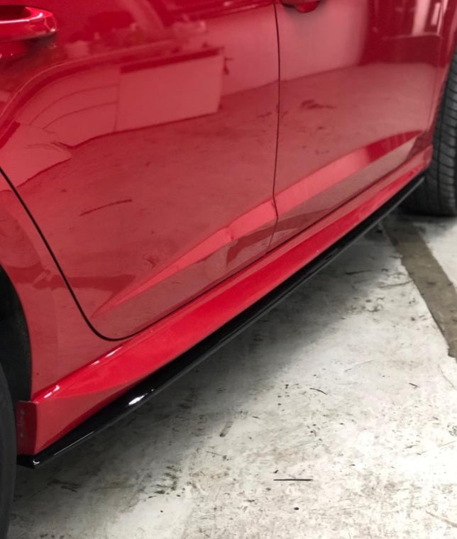 SEAT LEON 5F 2012-2018 SPOILER SPLITTER UNDER SKIRTS ABS BLACK