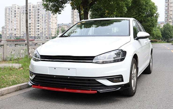 VW GOLF 7.5 2017+ LIFT SOTTO PARAURTI ANTERIORE SPLITTER PROFILO ROSSO LAMA