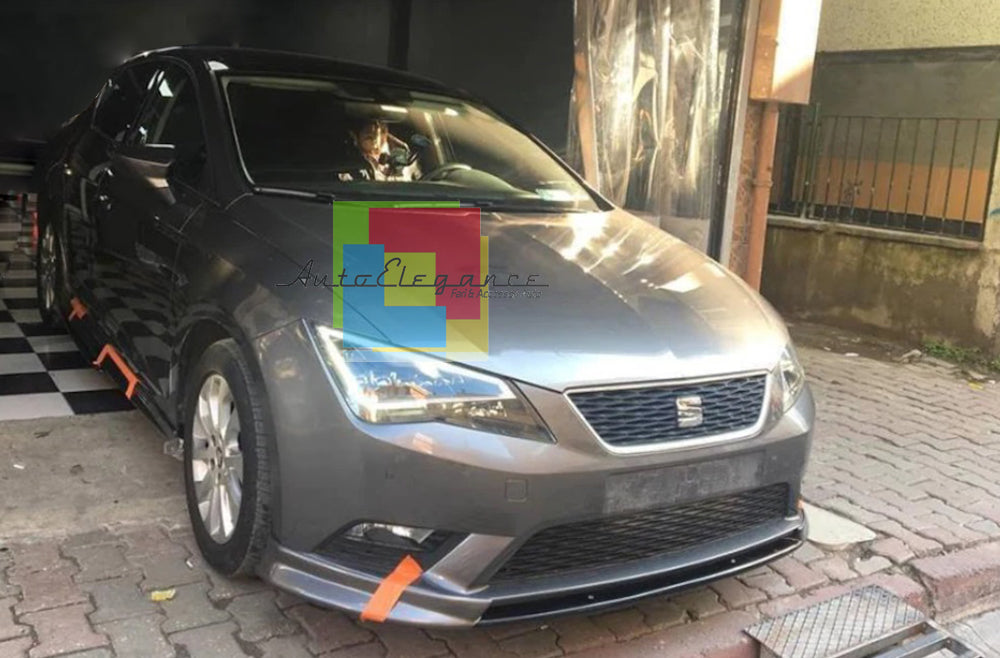 SPOILER LOOK FR FOR SEAT LEON 5F 2012-2016 ABS FRONT BUMPER UNDER SPOILER