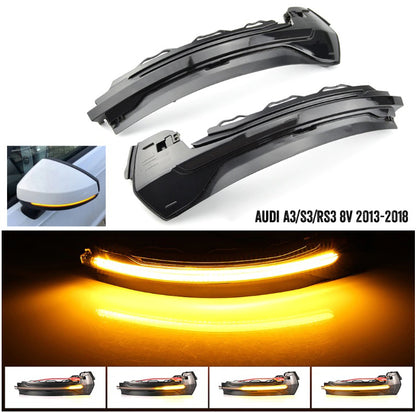 FRECCE LED DINAMICHE SCORREVOLI PER AUDI A3 8V 2012-2019 FUME LATERALI