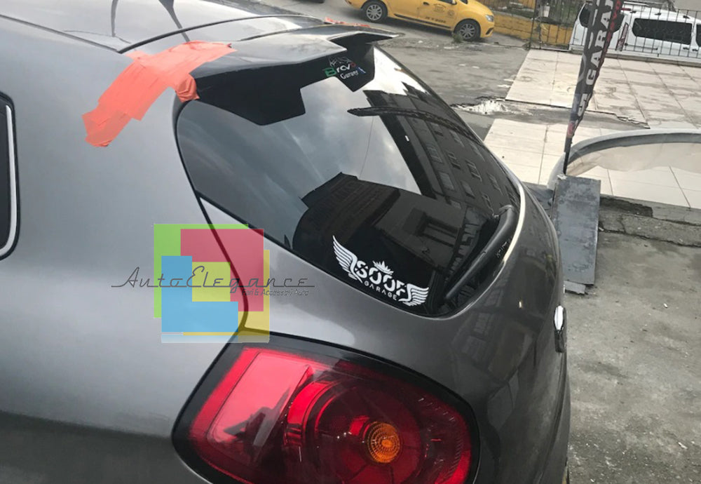 FIAT BRAVO II 2007+ SPOILER POSTERIORE SUL TETTO LOOK SPORT IN ABS NERO LUCIDO