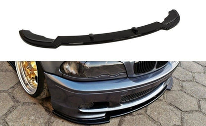 BLADE FOR BMW 3 SERIES E46 M3 UNDER FRONT BUMPER ABS GLOSS BLACK SPLITTER