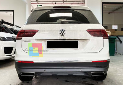 DIFFUSORE VW TIGUAN II AD1 2016+ SOTTO PARAURTI POSTERIORE LOOK R IN ABS