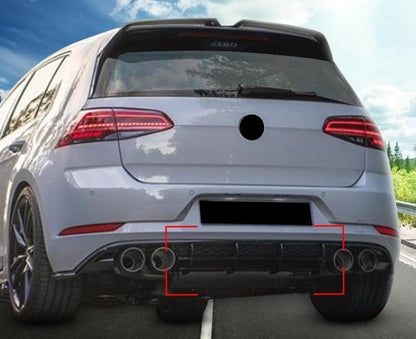 VW GOLF 7.5 2016-2020 REAR BUMPER FLAPS R IN ABS SPOILER