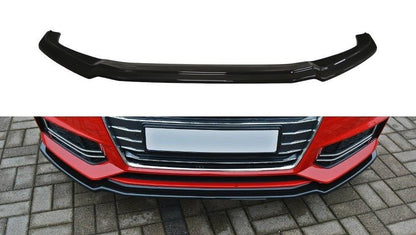 AUDI A4 8W B9 2015+ FRONT BUMPER SPLASH GUARD IN ABS RS LOOK BLACK SPLITTER