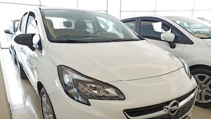 OPEL CORSA E 2014+ CALOTTE ADESIVE SPECCHI SPECCHIETTI RETROVISORI NERO LUCIDO
