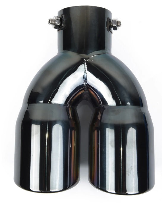 BMW SERIE 1 F20 F21 TERMINALE DI SCARICO ACCIAIO INOX NERO LUCIDO M SPORT AUTOELEGANCERICAMBI