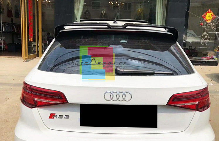 SPOILER POSTERIORE AUDI A3 8V SPORTBACK ALETTONE TETTO NERO LUCIDO ABS