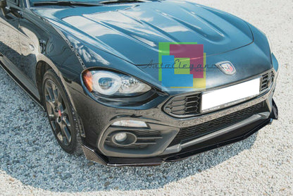 FIAT 124 SPIDER SPLITTER PARAURTI ANTERIORE NERO LUCIDO LOOK RS