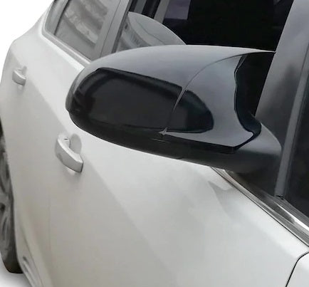 OPEL ASTRA J CALOTTE ADESIVE SPECCHI SPECCHIETTI RETROVISORI NERO LUCIDO