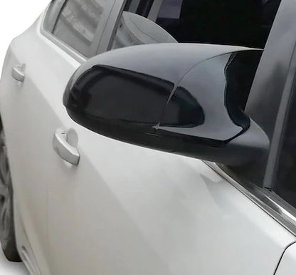 OPEL ASTRA J CALOTTE ADESIVE SPECCHI SPECCHIETTI RETROVISORI NERO LUCIDO