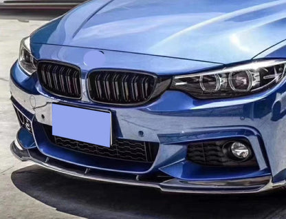 BMW 4 SERIES F32 F33 F36 FRONT UNDER BUMPER SPLITTER M SPORT GLOSSY BLACK