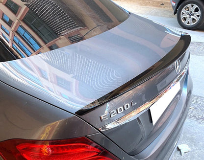 MERCEDES E-CLASS W213 2016+ AMG LOOK GLOSS BLACK REAR HOOD SPOILER