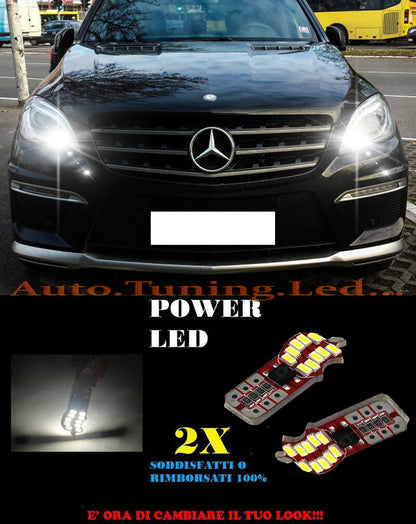 LUCI POSIZIONE MERCEDES ML W166 CANBUS T10 BIANCO 20 LED SUPER QUALITA