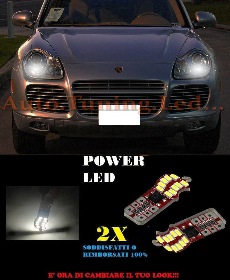 POSITION LIGHTS PORSCHE CAYENNE 2002-2010 T10 WHITE 20 LED SUPER QUALITY