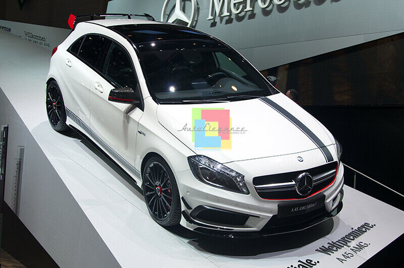 BAFFI SOPRA PARAURTI ANTERIORE MERCEDES W176 2012+ DESIGN AMG A45 AUTOELEGANCERICAMBI