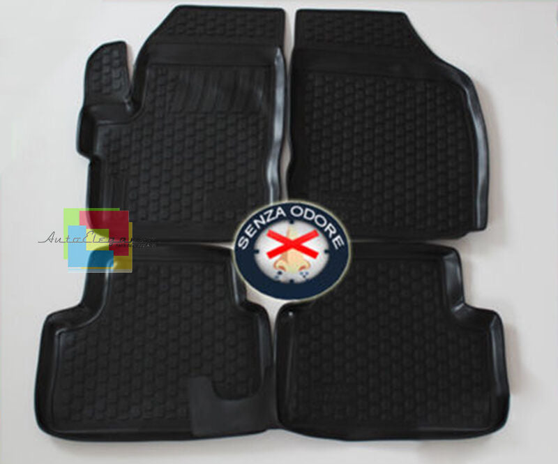 CHEVROLET SPARK 2005-2009 SET TAPPETINI AUTO IN GOMMA - TAPPETI TOP QUALITA - AUTOELEGANCERICAMBI