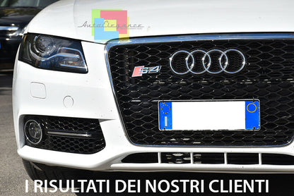 AUDI A4 B8 2008-2012 GRIGLIE FENDINEBBIA NERE DETTAGLI CROMATI DESIGN RS4 S4 AUTOELEGANCERICAMBI