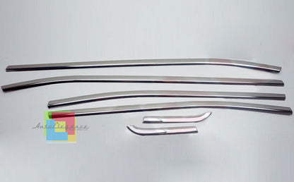 ADHESIVE MOLDINGS JEEP RENEGADE 2015+ CHROME WINDOW FRAME STEEL 